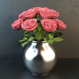 Roses in the vase